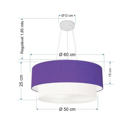 Pendente Cilíndrico Roxo e Branco MJ-4082 Para Mesa de Jantar e Estar - Vivare Imagem de Pendente Cilíndrico Roxo e Branco MJ-4082 Para Mesa de Jantar e Estar