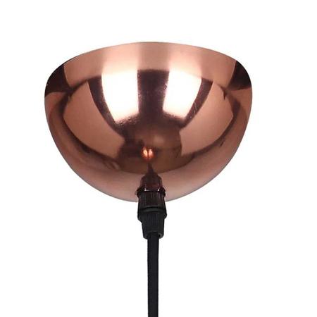 Imagem de Pendente Copper Metal Cobre e Preto 1E27 41cm XN003 Bella