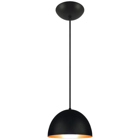 Imagem de Pendente Decor Luminária Mexicano Alumínio Preto/Cobre P