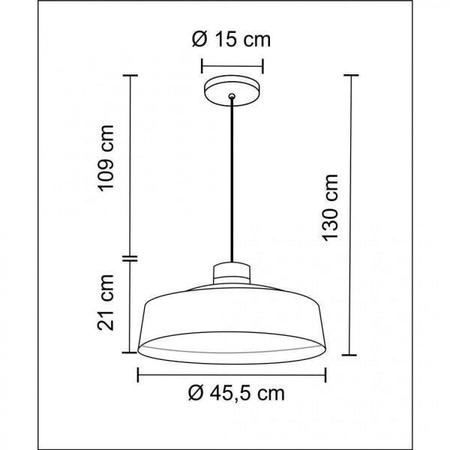 Imagem de Pendente Industrial Alumínio 45,5cm