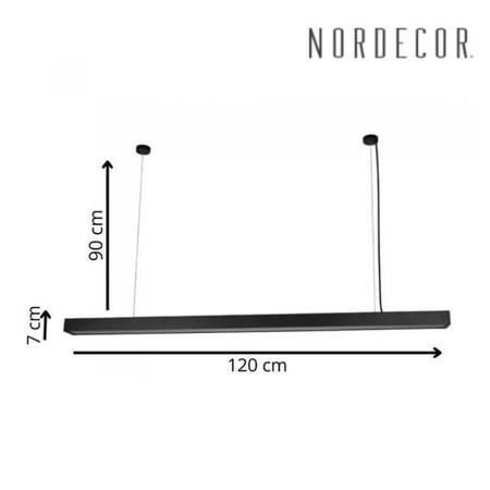 Imagem de Pendente Led Otan Preto 2260 - 3000K - Nordecor 24W