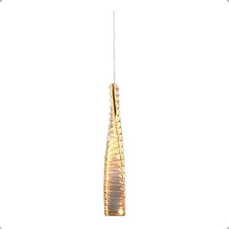 Imagem de Pendente Star Dourado Transparente 11w 3000k Hevvy