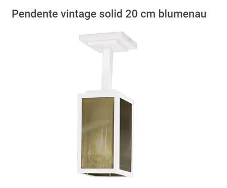 Imagem de Pendente vintage solid blumenau 20 cm 