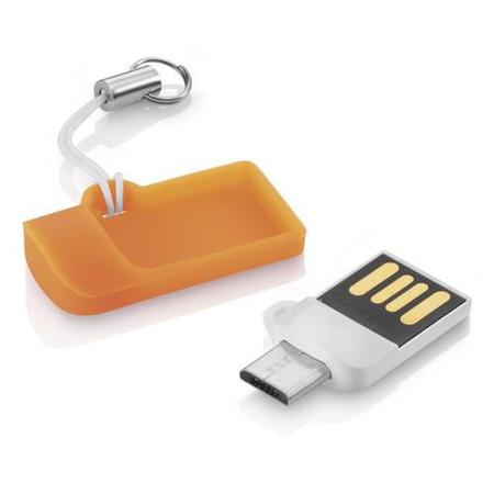 Imagem de Pendrive Dual Usb Para Smartphone/Tablet Branco 16gb Multilaser - PD508