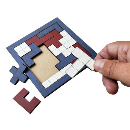 Pentaminó Puzzle Geométrico Racha Cuca Quebra Cabeça