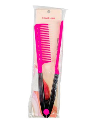 Imagem de Pente de Plastico Modelo Prancha  Chapinha , cabelo  liso Colors 24,5cm