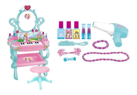 Imagem de Penteadeira Com Piano e Acessórios Sonho de Princesa Dm Toys