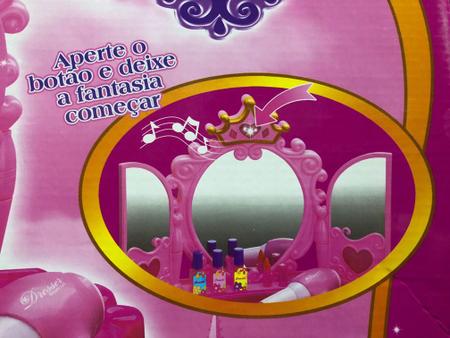 Penteadeira Infantil Princesas Boneca Maquiagem Festa Make