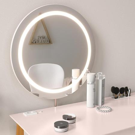 Imagem de Penteadeira Tifanny Espelho Giratório com LED Eco Wood - Matic Móveis