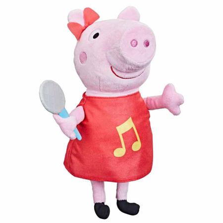 Imagem de Peppa Musical com Vestido Vermelho Brilhante e Laço - Hasbro
