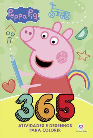 Livro Infantil 365 Atividades Peppa Pig com Desenhos de Pintar Colorir  Ciranda Cultural - Livro de Colorir - Magazine Luiza