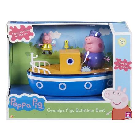 Brinquedo desenho peppa pig barco do vovo pig