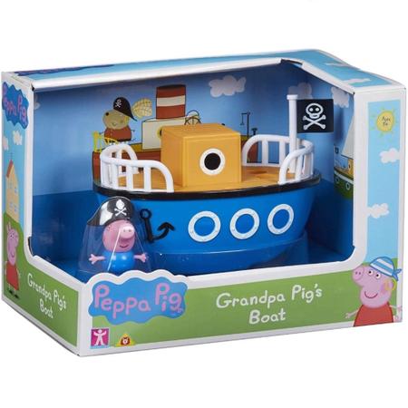 Imagem de Peppa Pig - Barco Pirata com 1 Figura Articulada George Pirata - Sunny 