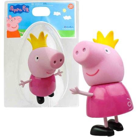 Imagem de Peppa Pig - Boneca Peppa Princesa - 14 cm - Elka 1032