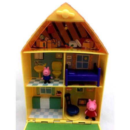 Casa com Jardim Peppa Pig e George - Dtc - Casinha de Boneca