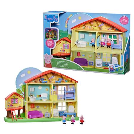 Casa Peppa Pig Luxo Dupla com Família Pig - HappyHouse - Casinha de Boneca  - Magazine Luiza