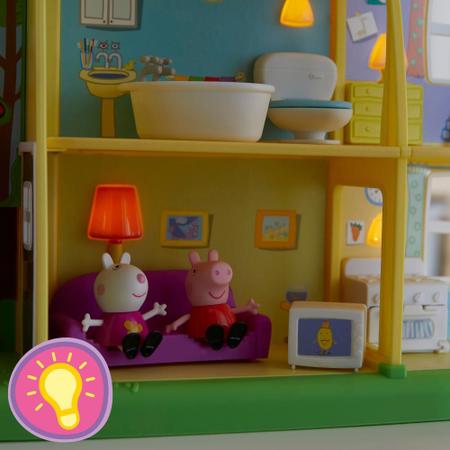 Casa Peppa Pig Luxo Dupla com Família Pig - HappyHouse - Casinha de Boneca  - Magazine Luiza