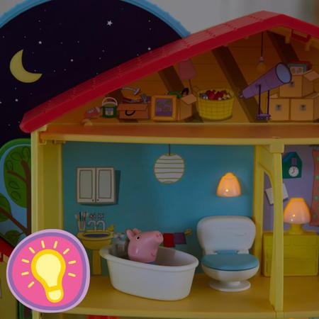 Brinquedo Infantil Casa Da Peppa Noite/dia Com Luz E Som
