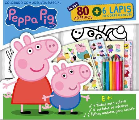 Livro Infantil Peppa Pig - Colorir Especial + Brinde