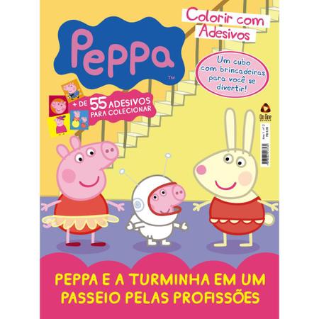 Peppa Pig - Colorir com adesivos - Livros de Editoração - Magazine Luiza