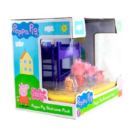 Playset com Mini Figuras Casa da Peppa - Quarto - Peppa Pig - Sunny -  Playsets - Magazine Luiza