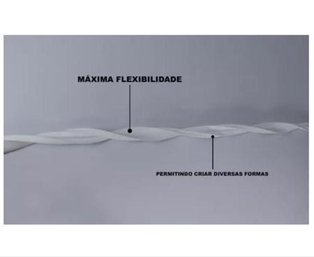 Imagem de Perfil Sobrepor Flexível Silicone 15m P/ Fita De Led 20x10mm