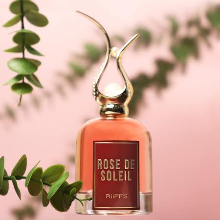 Perfume Arabe feminino rose de soleil 100ml EDP - Riiffs Imagem de Perfume Arabe feminino rose de soleil 100ml EDP