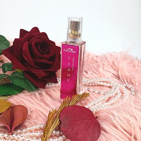 Imagem de Perfume Feromônios Feminino Hot Flowers Hf Femme Kit 3 Unidades