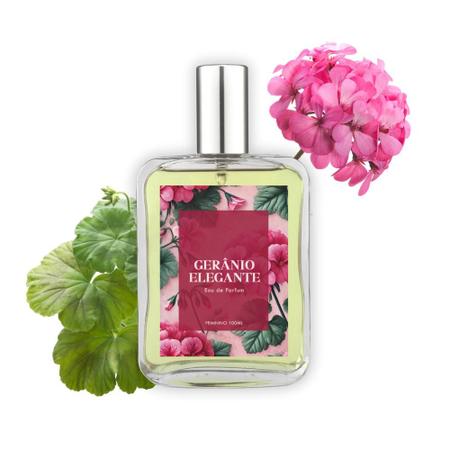 Imagem de Perfume Gerânio Elegante Feminino 100ml - Natural e Vegano