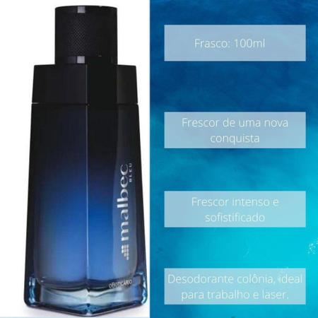 Imagem de Perfume Masculino Desodorante Colônia 100ML Malbec Bleu - Perfumaria