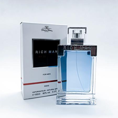 Perfume Rich Man Masculino Edt 100ml Paris Bleu - Perfume