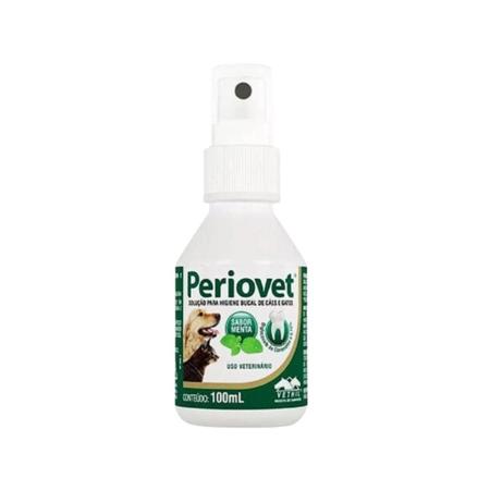 Imagem de Periovet Spray 100ml Vetnil Tratamento Tártaro Mau Halito