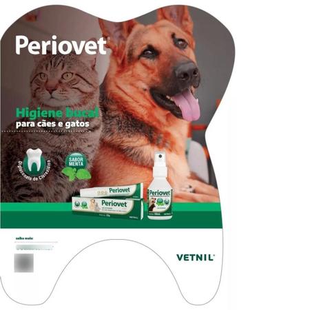 Imagem de Periovet Spray 100ml Vetnil Tratamento Tártaro Mau Halito