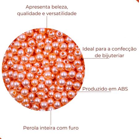 Imagem de Perola inteira com furo 05mm em abs com 50g