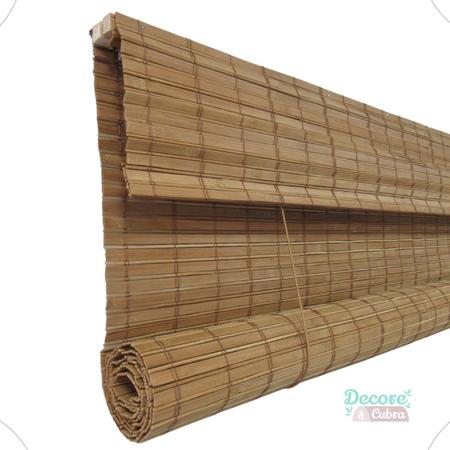 Persiana Bambú 165x165cm Café