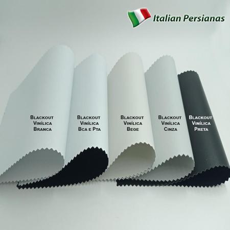 Persiana Cortina Rolo Blackout 0% 1,90m x 1,30m com Bando - Italian Persianas Imagem de Persiana Cortina Rolo Blackout 0% 1,90m x 1,30m com Bando