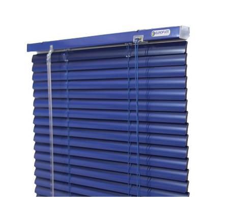 Imagem de Persiana Horizontal Aluminio 25mm Azul (L) 50 X 45 (A) cm Cortina c/ Kit Instalação 0,50 x 0,45