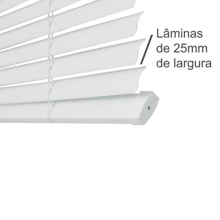 Imagem de Persiana PVC 25mm Isadora Design 1,60mx1,40m Branco