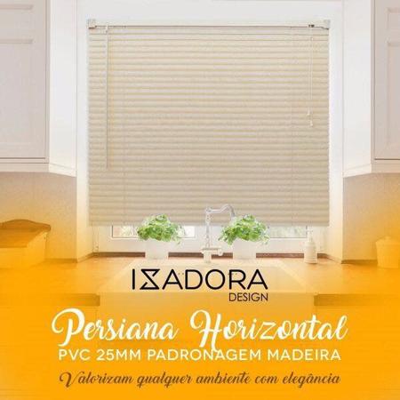 Imagem de Persiana PVC Texturizada 25mm Isadora Design 1,60mx1,20m