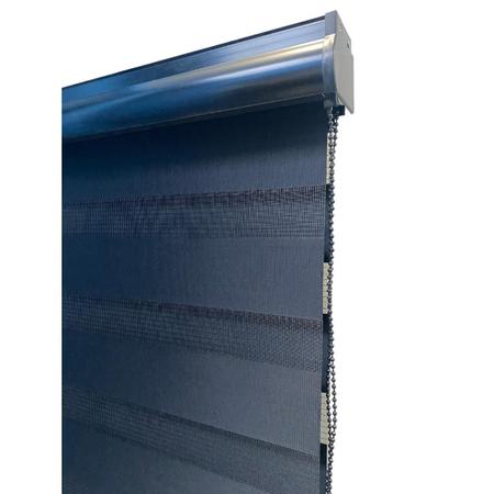 Persiana Rolo Zebra Total Preta 140 L X 160 A Cm Cortina E - Top Flex Imagem de Persiana Rolo Zebra Total Preta 140 L X 160 A Cm Cortina E