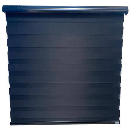 Persiana Rolo Zebra Total Preta 140 L X 160 A Cm Cortina E - Top Flex Imagem de Persiana Rolo Zebra Total Preta 140 L X 160 A Cm Cortina E