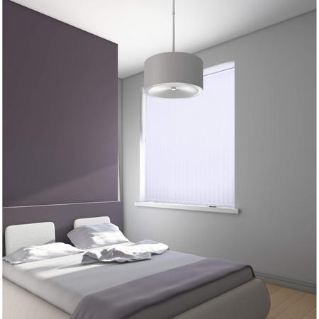 Imagem de Persiana Tecido 89mm Vertical Isadora Design 2,40m x 1,80m Branco