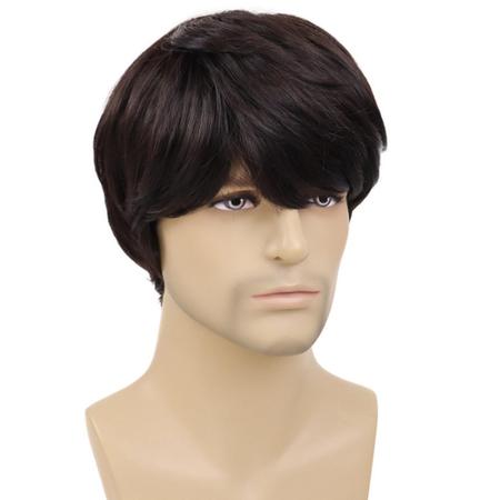 Imagem de Peruca Masculina Homem Cabelo Curto Preto