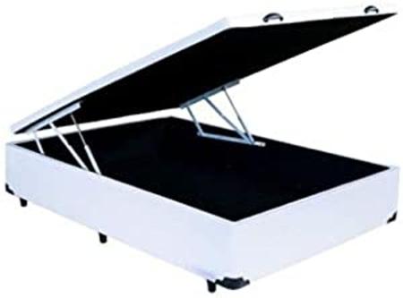 Imagem de Pes Cama Box Solteiro Kit com 7 pes metalizado 12cm altura