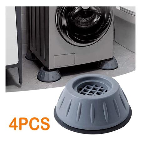 Imagem de Pés Máquina Lavar Secadora 4 Peças Amortecedor Proteção contra ruído  antiderrapante