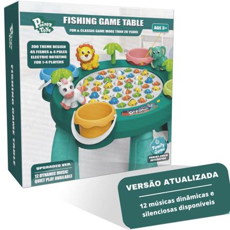 Pescaria Brinquedo Infantil com Ímã Jogo Infantil Pega Peixe Musical Mesa  Grande - Online - Jogo de Pesca - Magazine Luiza