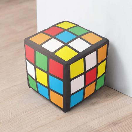 Adesivo de parede Cubo Mágico Colorido