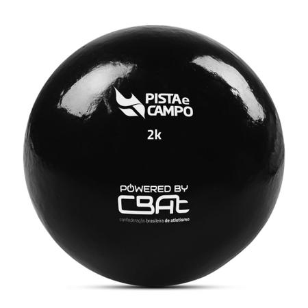 Imagem de Peso para arremesso de peso de atletismo em aço 2kg Powered by CBAt - Pista e Campo