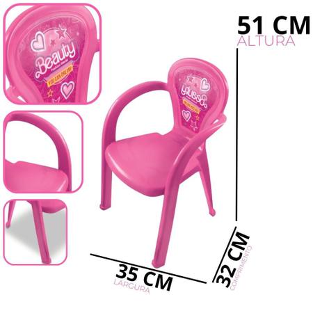 Imagem de Pet Barbie Cachorrinho + Mesa Mesinha + 1 Cadeira Infantil Beauty