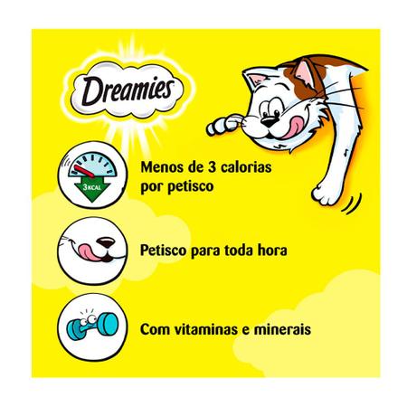 Imagem de Petisco Dreamies Carne Para Gatos Adultos 80g
